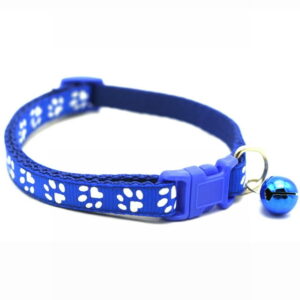 Adjustable Pet Collar With Bell – Blue