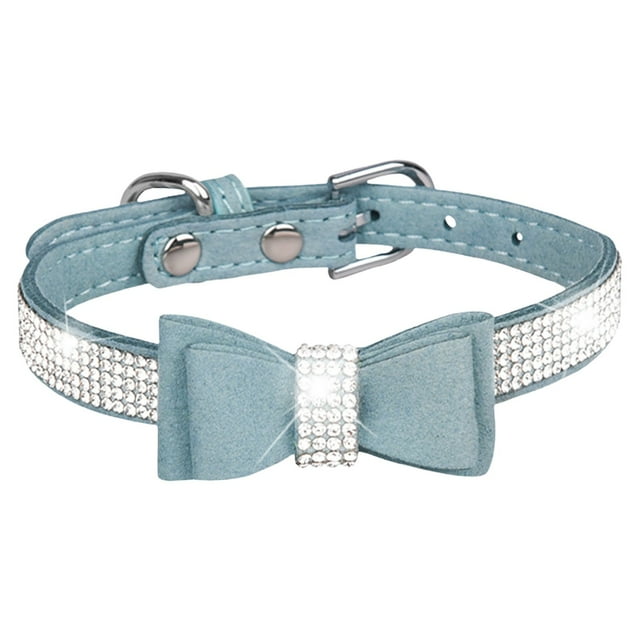 Decorative Bow Collar – Light Blue